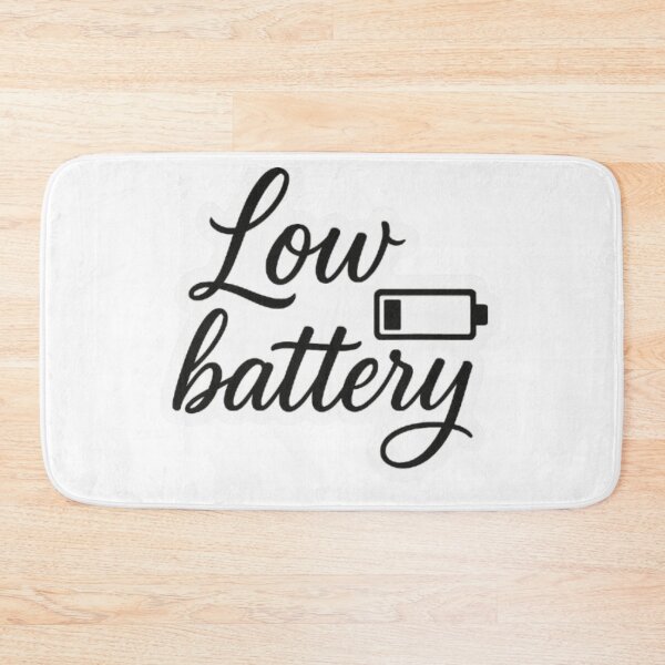 Item preview, Low Battery – Minimalist Tech Sticker designed and sold by MugLifeCo.