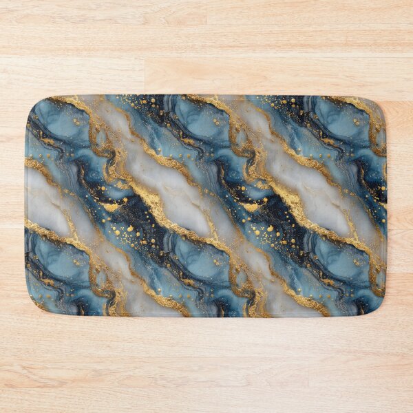 Item preview, Blue and Gold Marble Texture Background. designed and sold by ML-Media.
