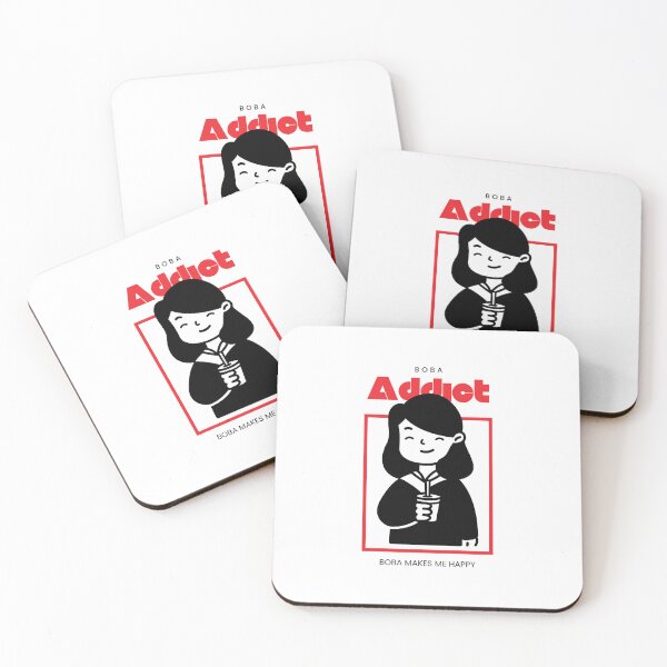 Item preview, Boba Addict Cute Minimal Art designed and sold by raunaq97.