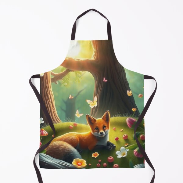 Item preview, Young fox and a sunny day in the forest designed and sold by MADandSANE-MArt.