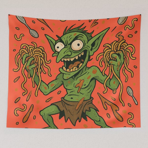 Item preview, Goblin Mode Noodle Chaos Meme designed and sold by xmoudx.