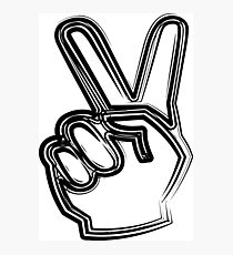 Peace Sign Photographic Print