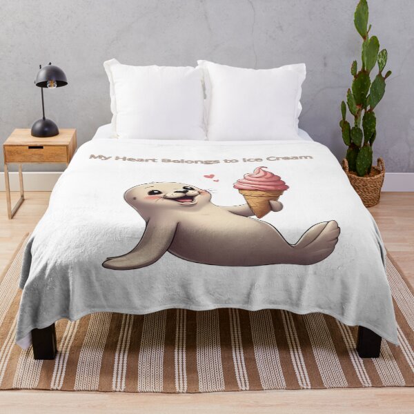 Item preview, Sealiously in Love with Ice Cream designed and sold by Pixel--Threads.