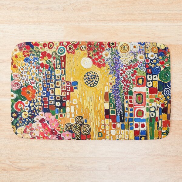 Aperçu de l'œuvre Fleurs de Gustav Klimt créée et vendue par maniacfitness.