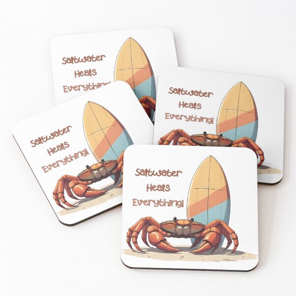 Item preview, Salty Vibes & Beachy Crabs designed and sold by Pixel--Threads.
