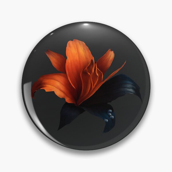 Item preview, Fire lily with water drops designed and sold by KrazyArtStyle.