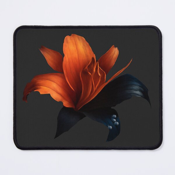 Item preview, Fire lily with water drops designed and sold by KrazyArtStyle.