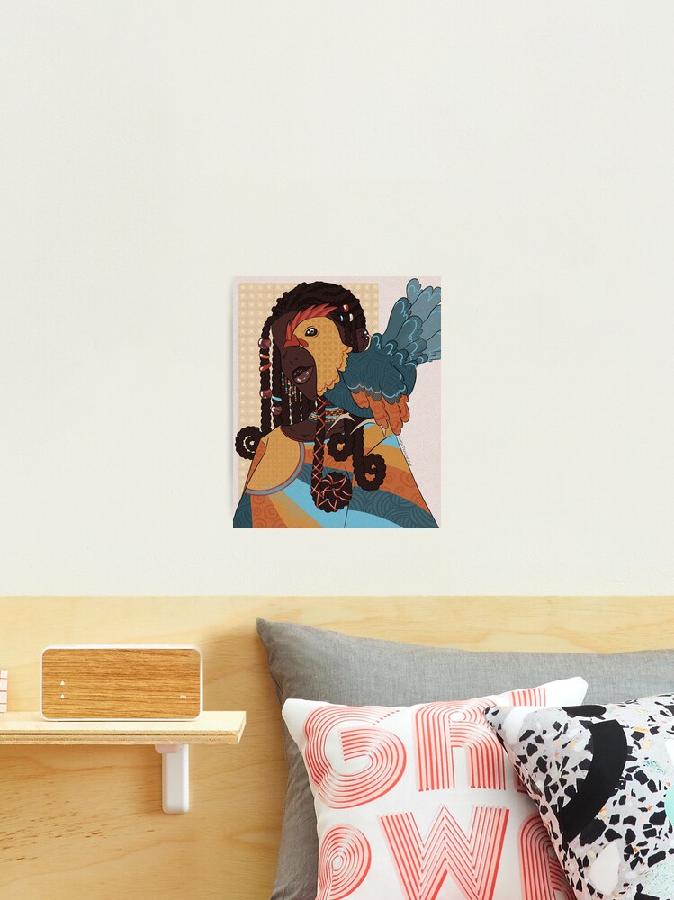 Thumbnail 2 of 3, Photographic Print, Woman With Chicken designed and sold by Brainbruises-.