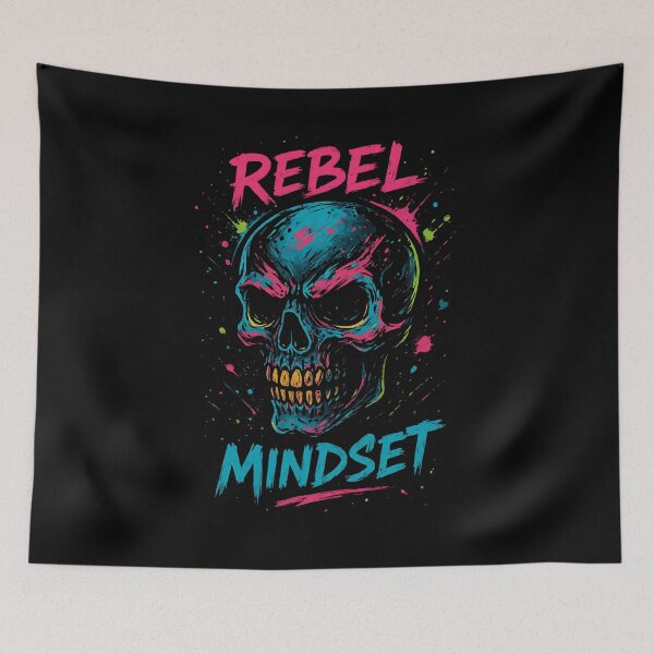 Item preview, Rebel Mindset – Graffiti Skull Urban Street Art designed and sold by mostanesta.