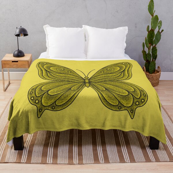 Item preview, Yellow stylized butterfly designed and sold by Cherevan.