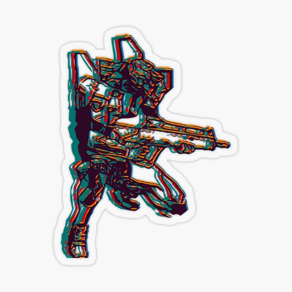Evangelion Unit-02 Transparent Sticker