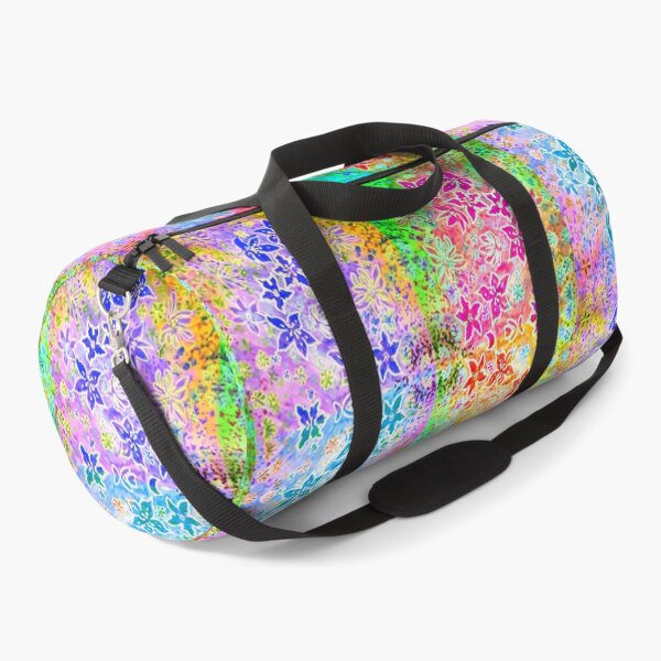 Item preview, Summer Psychedelic Technicolour Flower Spray butterfly Pattern designed and sold by TreeWyrm.