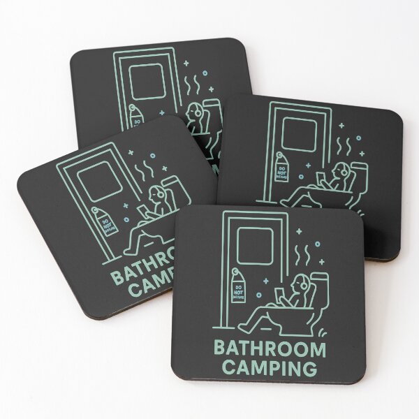 Item preview, Bathroom Camping – The Ultimate Staycation designed and sold by EveryMeme.