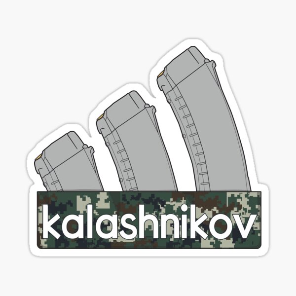 Item preview, Three Kalashnikov assault rifle magazines and an inscription designed and sold by FAawRay.