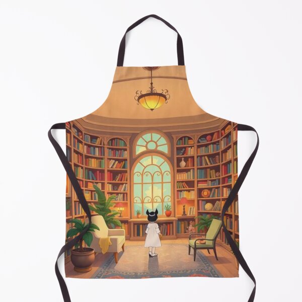 Aperçu de l'œuvre Bibliothèque inspirée de Ghibli créée et vendue par Kleonchik.