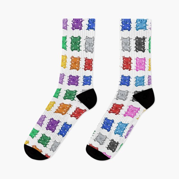 Item preview, Pixel Gummy Bears – Whiteout Glitch Edition designed and sold by retro_pixel.