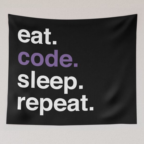 Item preview, Eat. Code. Sleep. Repeat II designed and sold by Katherine Ann.