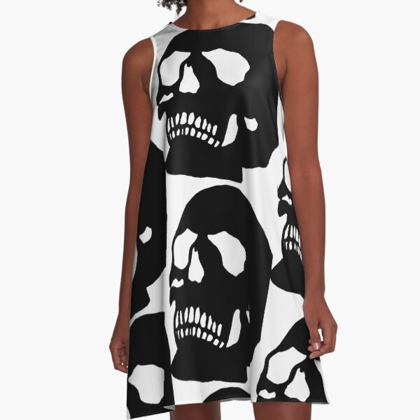 Item preview, Black and White Skull  designed and sold by Chad's Fresh Art.