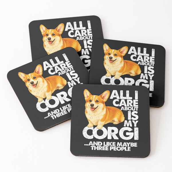 Item preview, ALL I CARE ABOUT IS MY CORGI | Pets and Dogs lovers for Men and Women t-shirt designed and sold by panchiTWO.