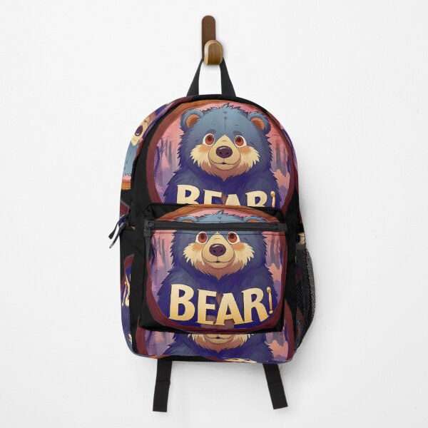 Item preview, Image 3/6 of a fantasy bear with the large phrase "BEAR!" in the center inside a circle. designed and sold by Giulivo Store Graphic.