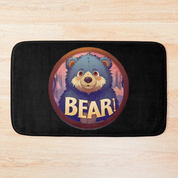 Item preview, Image 3/6 of a fantasy bear with the large phrase "BEAR!" in the center inside a circle. designed and sold by Giulivo Store Graphic.