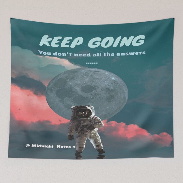 Item preview, Keep Going – Trust The Curiosity designed and sold by MidnightNotes.Studio.