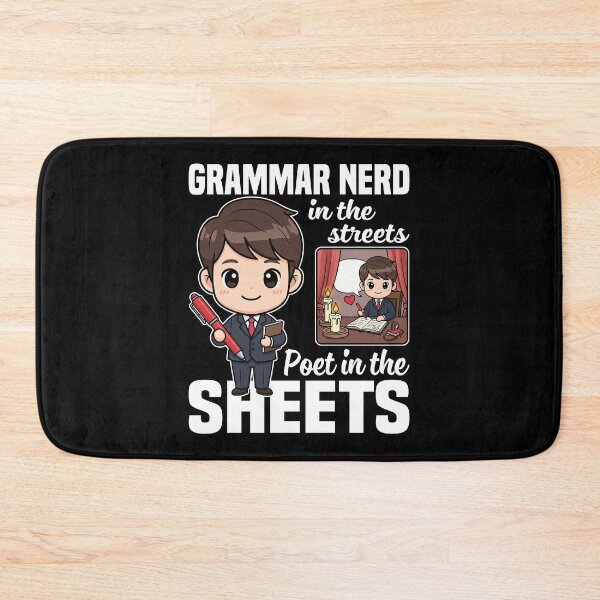 Item preview, GRAMMAR NERD IN THE STREETS, POET IN THE SHEETS - WRITER/AUTHOR GIFT designed and sold by KEF Custom.
