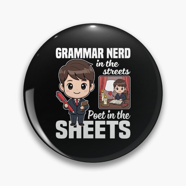 Item preview, GRAMMAR NERD IN THE STREETS, POET IN THE SHEETS - WRITER/AUTHOR GIFT designed and sold by KEF Custom.