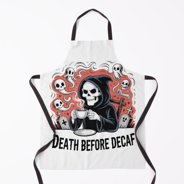 Item preview, Death Before Decaf  designed and sold by Hairball-Pets.