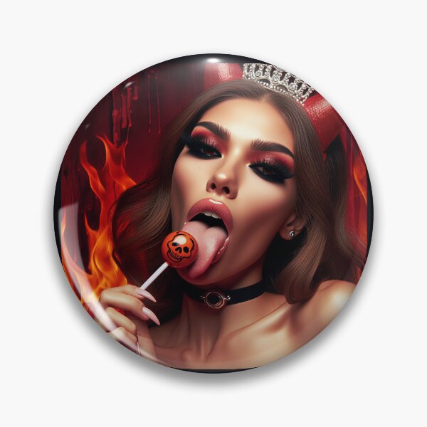 Item preview, Demonic Lady Skull Lollipop designed and sold by Voodoo Store Paranormal Collections.