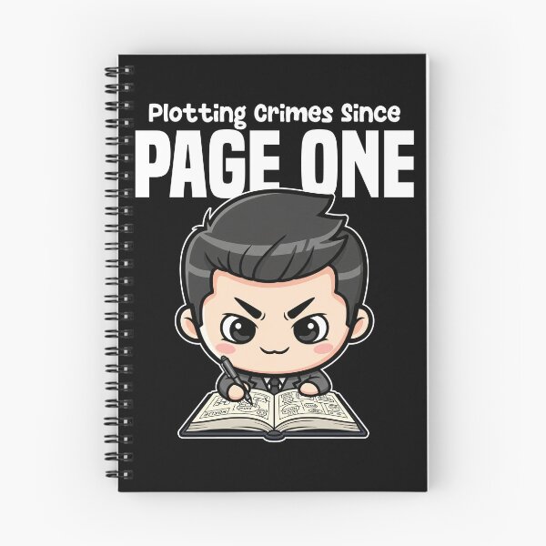 Item preview, PLOTTING CRIMES SINCE PAGE ONE - WRITER/AUTHOR GIFT designed and sold by KEF Custom.