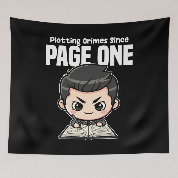 Item preview, PLOTTING CRIMES SINCE PAGE ONE - WRITER/AUTHOR GIFT designed and sold by KEF Custom.