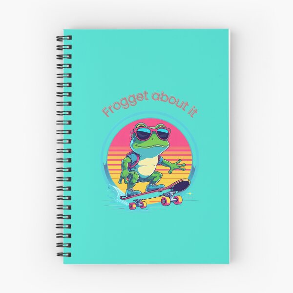 Item preview, Frogget About It – Cool Frog Skateboarding Vaporwave T-Shirt designed and sold by AttitudeTeesgr.