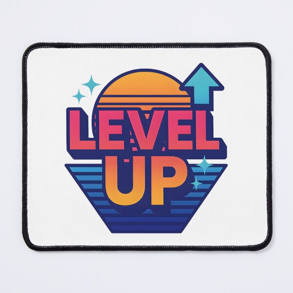 Item preview, Level Up – Retro 80s Gamer Synthwave Style Tee designed and sold by MerkAkid.