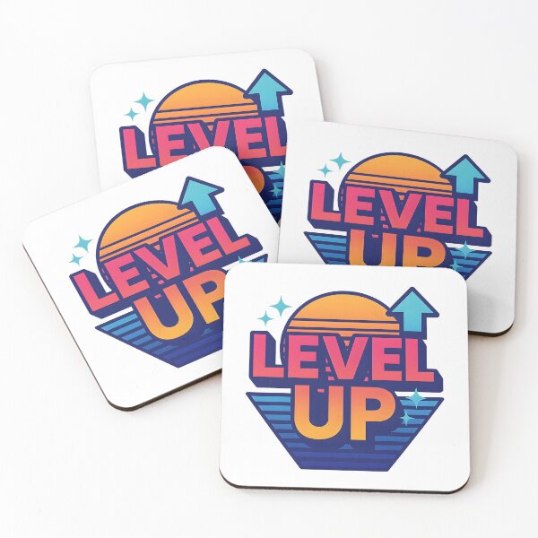 Item preview, Level Up – Retro 80s Gamer Synthwave Style Tee designed and sold by MerkAkid.