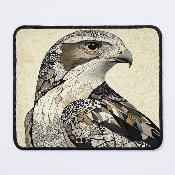 Item preview, Abstract Hawk Design with Detailed Feather and Pattern Elements. designed and sold by HEMRO.