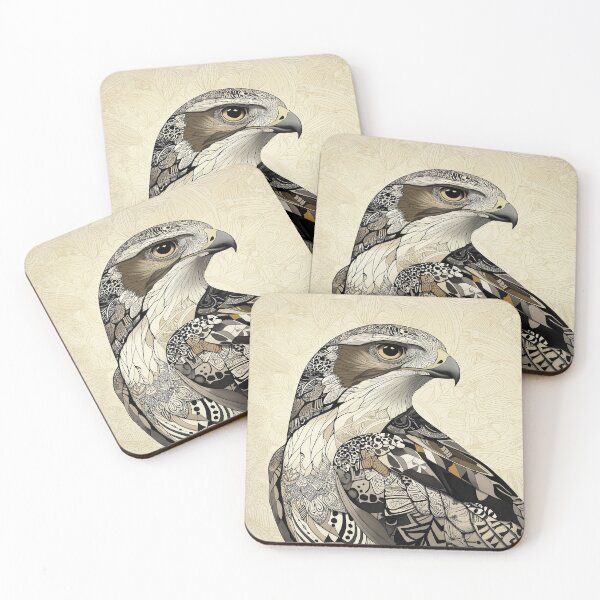 Item preview, Abstract Hawk Design with Detailed Feather and Pattern Elements. designed and sold by HEMRO.
