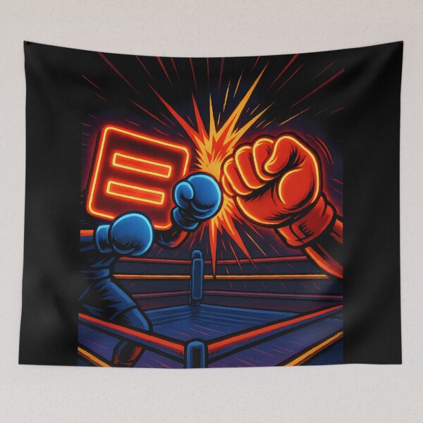 Item preview, Equal Rights Equal Lefts Retro Boxing Poster designed and sold by Uglyandcute.