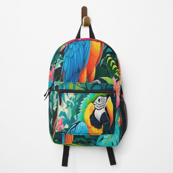 Item preview, Vibrant Tropical Birds in Jungle Paradise designed and sold by Max Store.