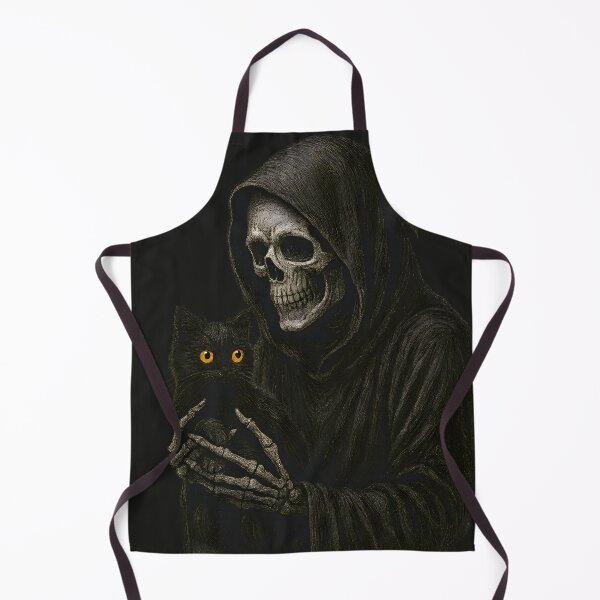 Item preview, Grim Reaper Holding Black Cat designed and sold by Shoot-The-Moon.