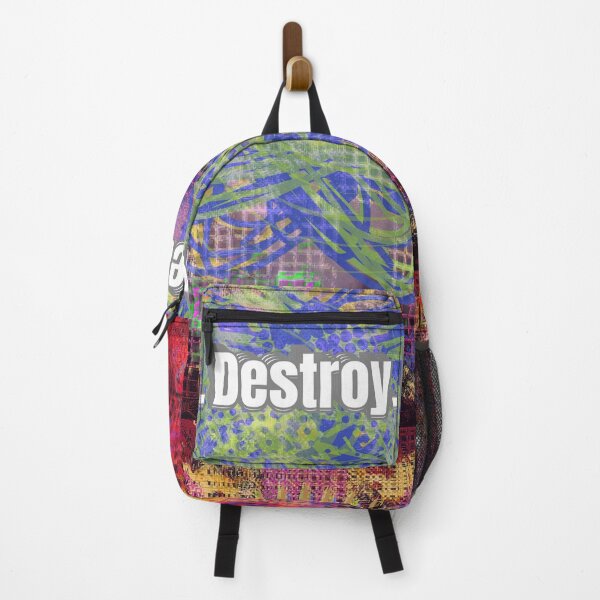 Item preview, Create. Destroy. Repeat. | Urban Graffiti Typography Art | Cyberpunk Wall Decor, Festival Style, Digital Punk Vibes designed and sold by JW3164..