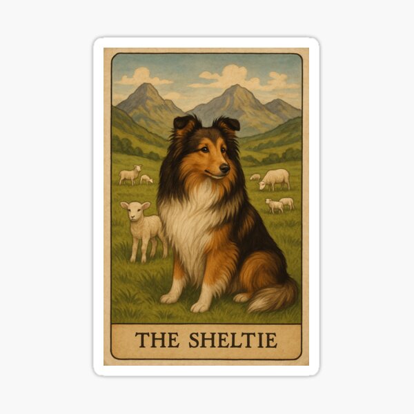 Item preview, Der Sheltie - Tarot Edition designed and sold by Ophelia's Wardrobe.