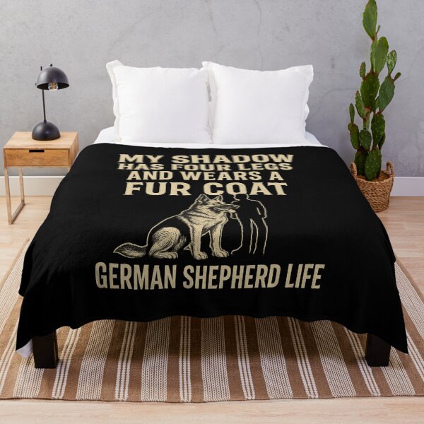 Item preview, My Shadow Has Four Legs – German Shepherd Life Quote designed and sold by Animal Paw Designs.
