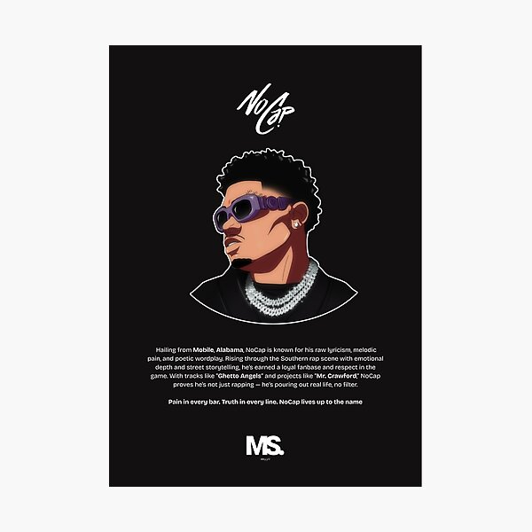 Item preview, NoCap Anime Poster designed and sold by masehelaarts.