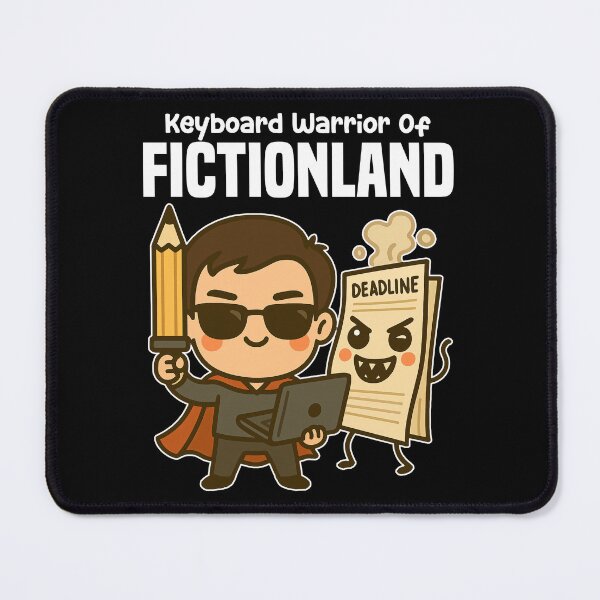 Item preview, KEYBOARD WARRIOR OF FICTIONLAND - WRITER/AUTHOR GIFT designed and sold by KEF Custom.