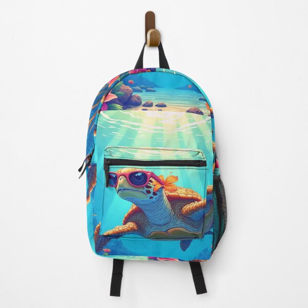 Item preview, "SUNGLASSES AND GRACEFUL SWIMMING" - THE CHIC TURTLE THAT MAKES YOU WANT TO TAN UNDER THE CORALS. designed and sold by Ralek.