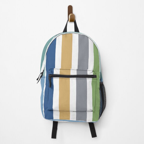 Item preview, Modern Colorful Coastal Beach House Stripes designed and sold by Nisha Prabhu.