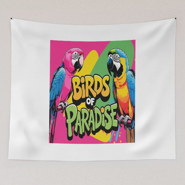 Item preview, Vibrant Pop-Art Exotic Birds Graphic designed and sold by Max Store.