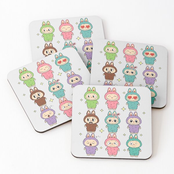 Item preview, Labubu Cute Cartoon Dolls Anime Chibi Style designed and sold by AishaOneLove.
