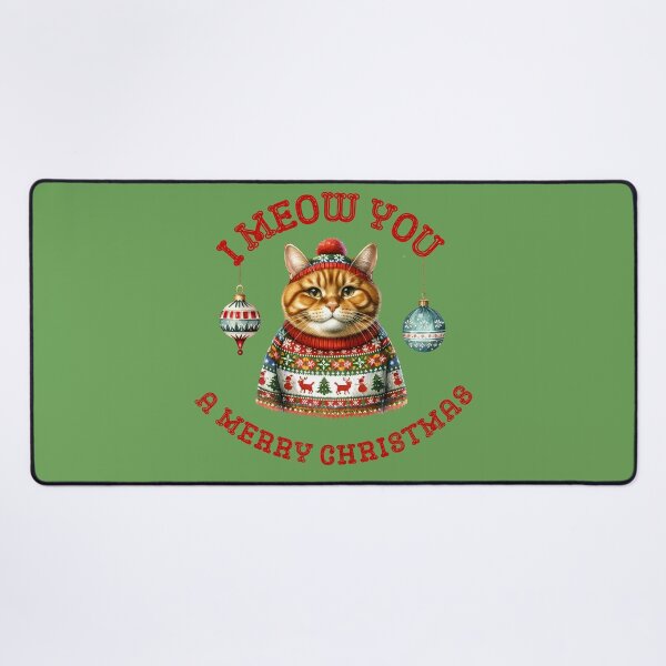 Item preview, I meow You a Merry Christmas designed and sold by NineRudolph.